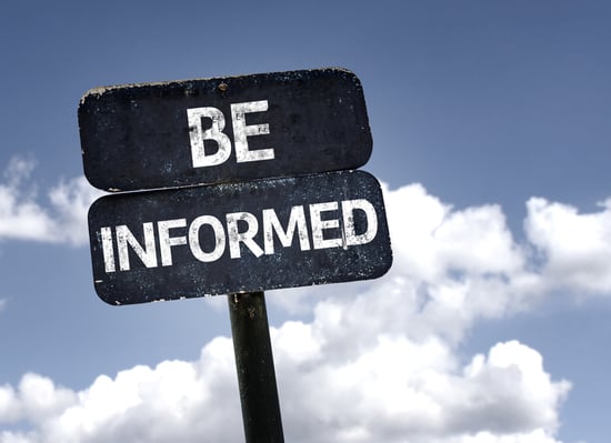 A sign with the words, be informed, directing you to understand how we evaulated these Amazon advertising agencies