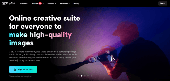 CapCut offers a widely used online video editor known for its simplicity and strong focus