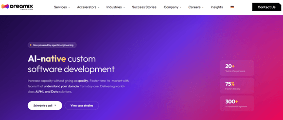 Dreamix AI-native custom software development