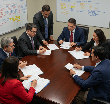 Legal Team Gathering Evidence and Building a Strong Case