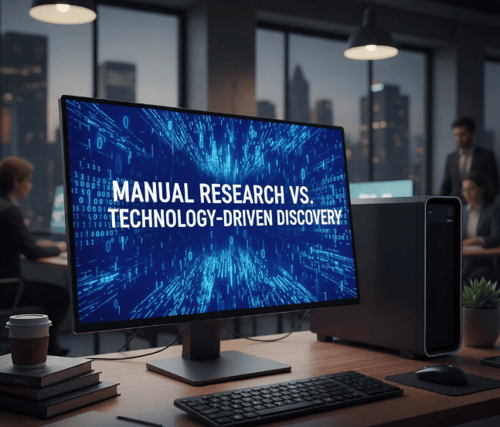 Maunual research vs Tech Driven Discovery