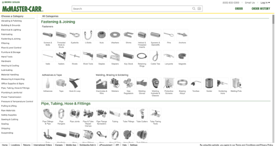 McMaster-Carr - Best for Industrial Supply