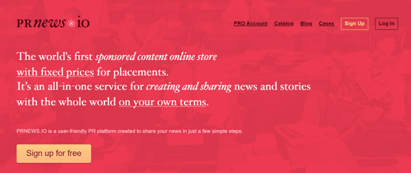 PRnews-IO - Sponsored Content & Media Placement Platform