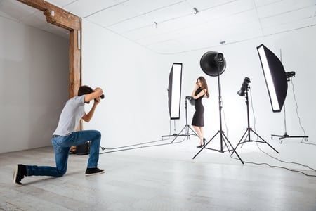 Lighting and Light Modifiers help set the tone of your business content shoot