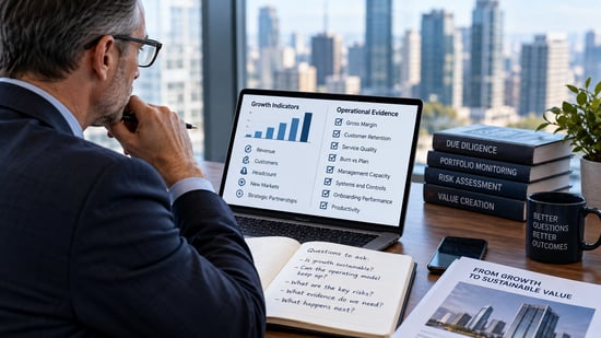Investor reviewing growth indicators against operational evidence to assess whether expansion is creating execution risk.