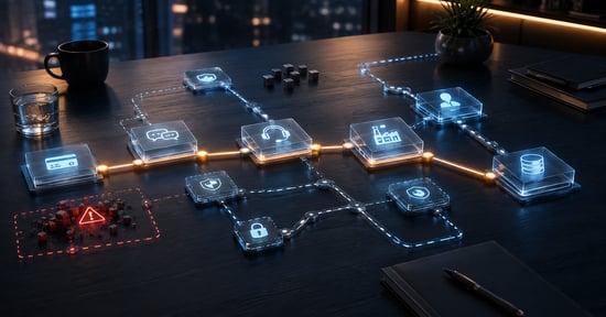 Connected business services illustrating critical operational dependencies during a ransomware incident