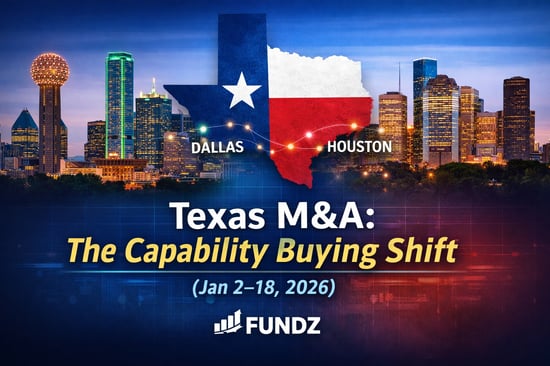 U.S. Deal Tape Report Texas Capability Buying Concentrates in Dallas + Houston