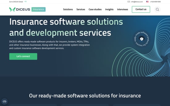 Diceus - Best for Custom Insurance Software Development and Policy Management Systems