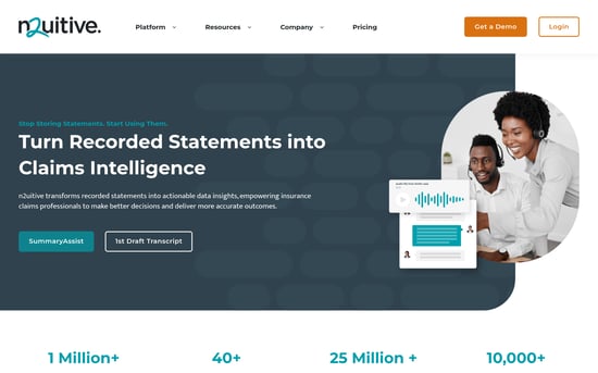 N2uitive - Best for Enterprise Insurance Claims Management and Recorded Statement Lifecycle Management