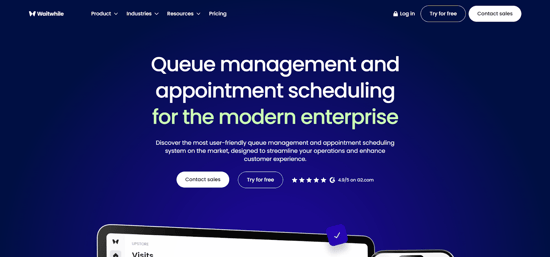 Wait while the enterpise level appointment scheduling tool