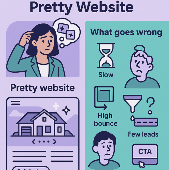 whats the problem with just having a pretty website