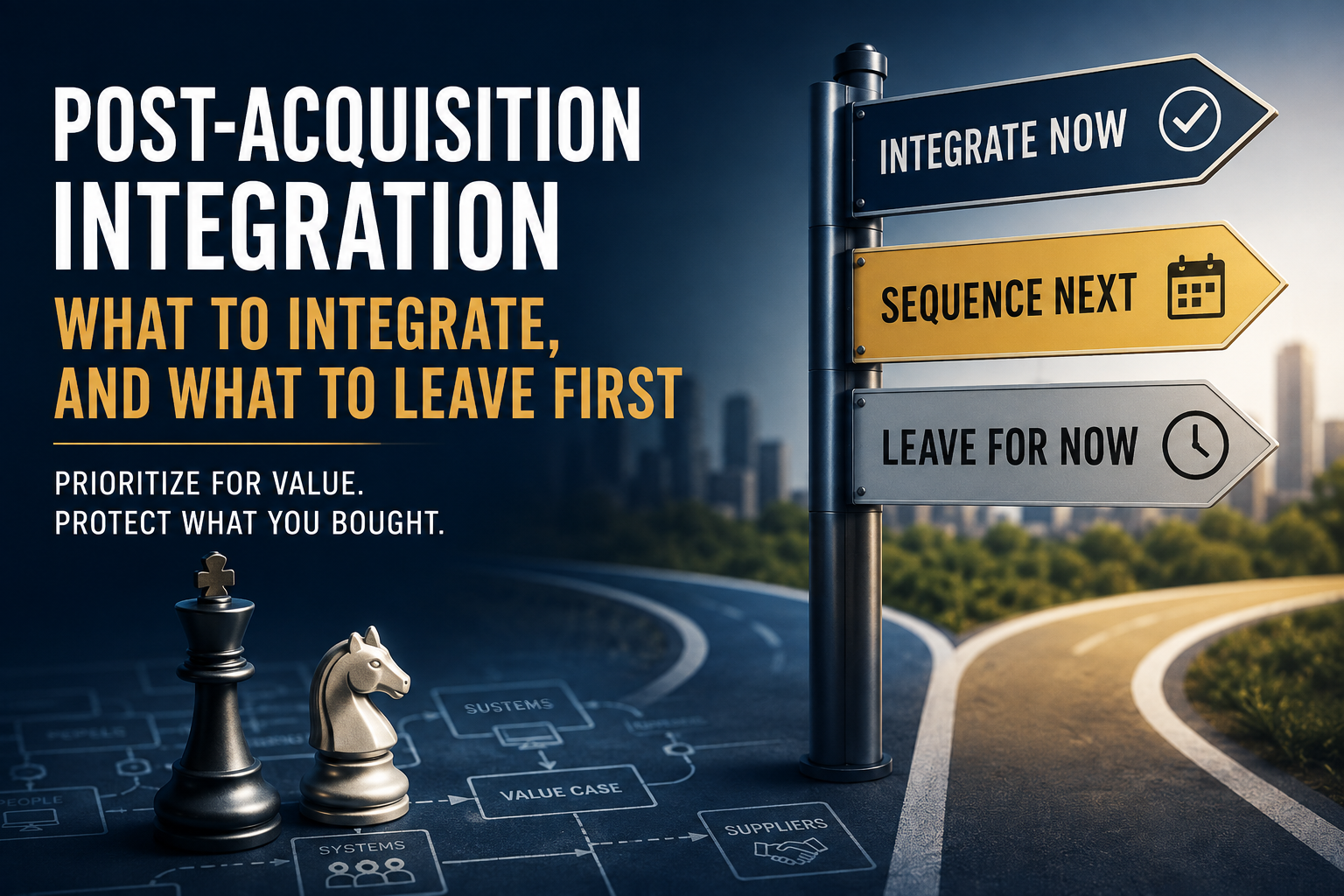 After the Acquisition: What Should Be Integrated First to Protect Deal Value?