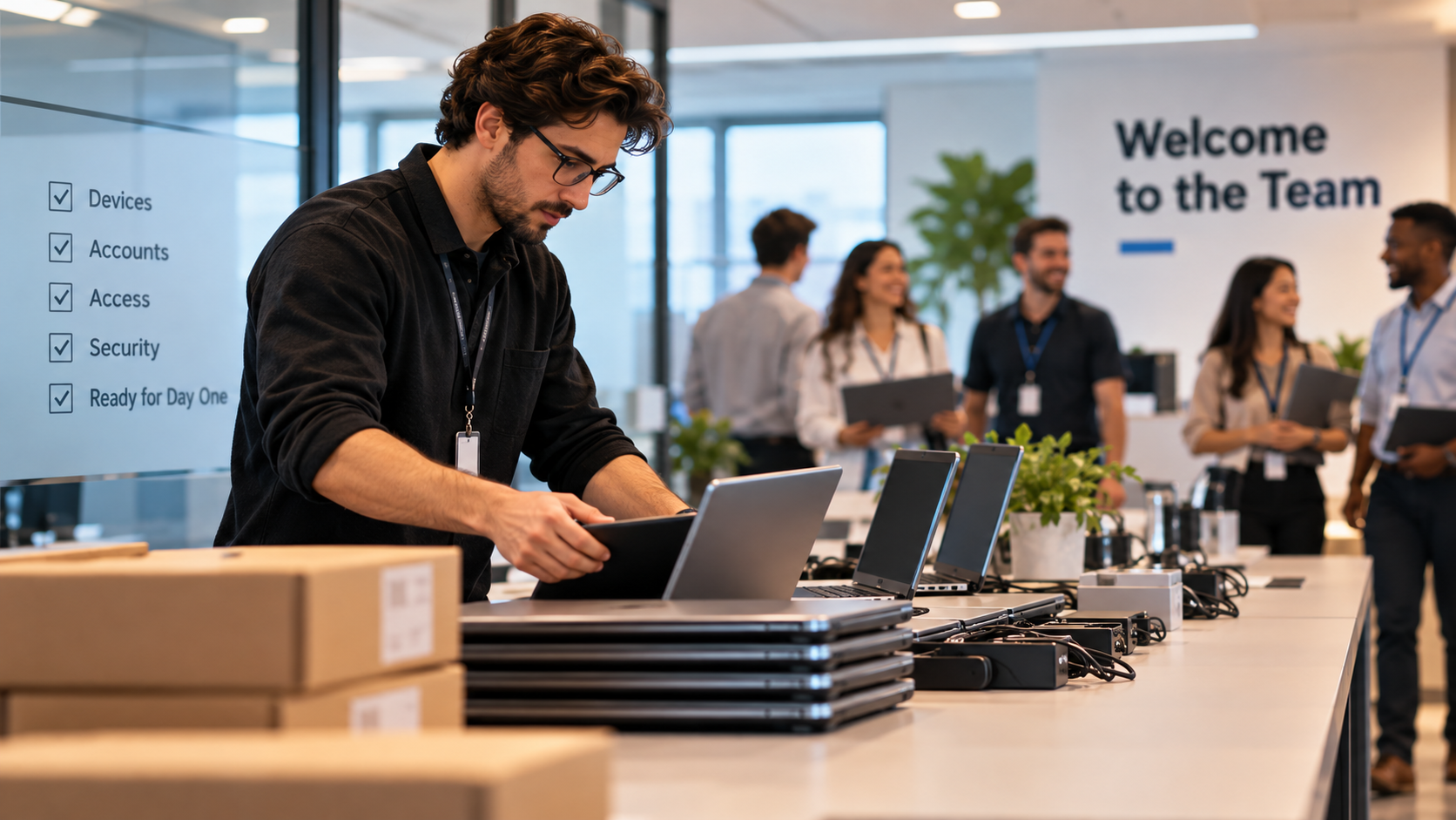 Hiring Velocity Outruns IT: Onboarding Twenty New Staff a Month Without the Setup Backlog