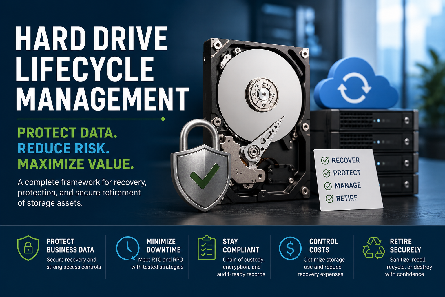 How Hard Drive Lifecycle Management Reduces Business Risk