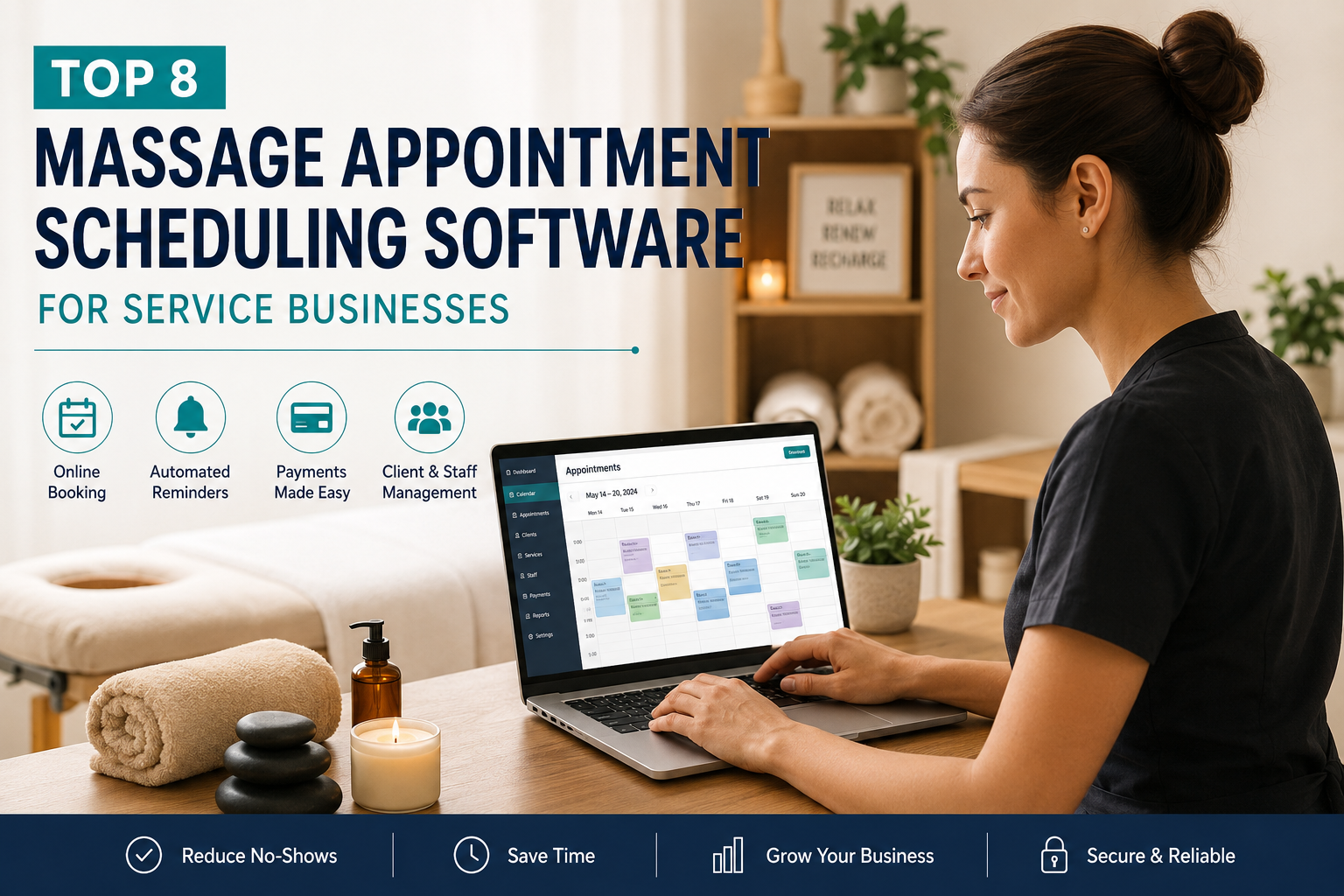 Top 8 Massage Scheduling Tools for Appointment-Based Businesses